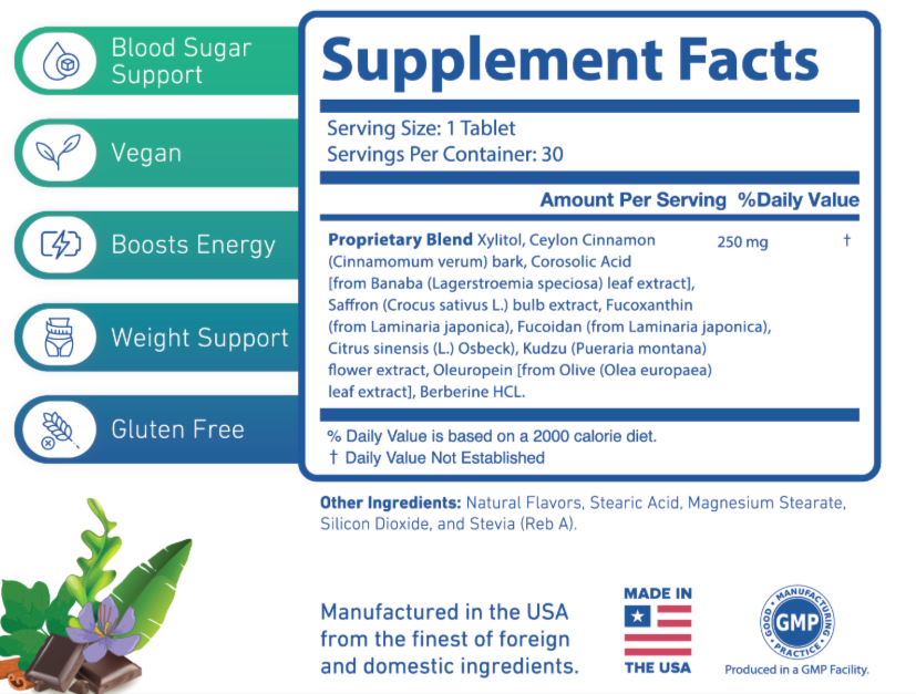 Lean Bliss Supplement Facts